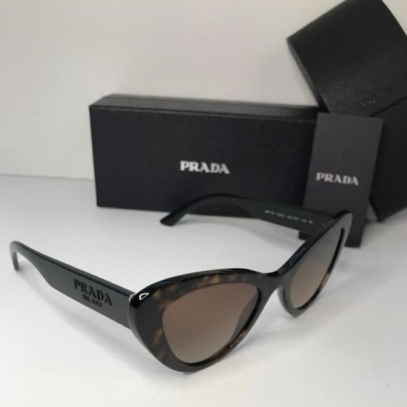 New Original PRADA 0PR 13YS SUNGLASSES HAVANA / BROWN GRADIENT WOMEN'S - Picture 5 of 12